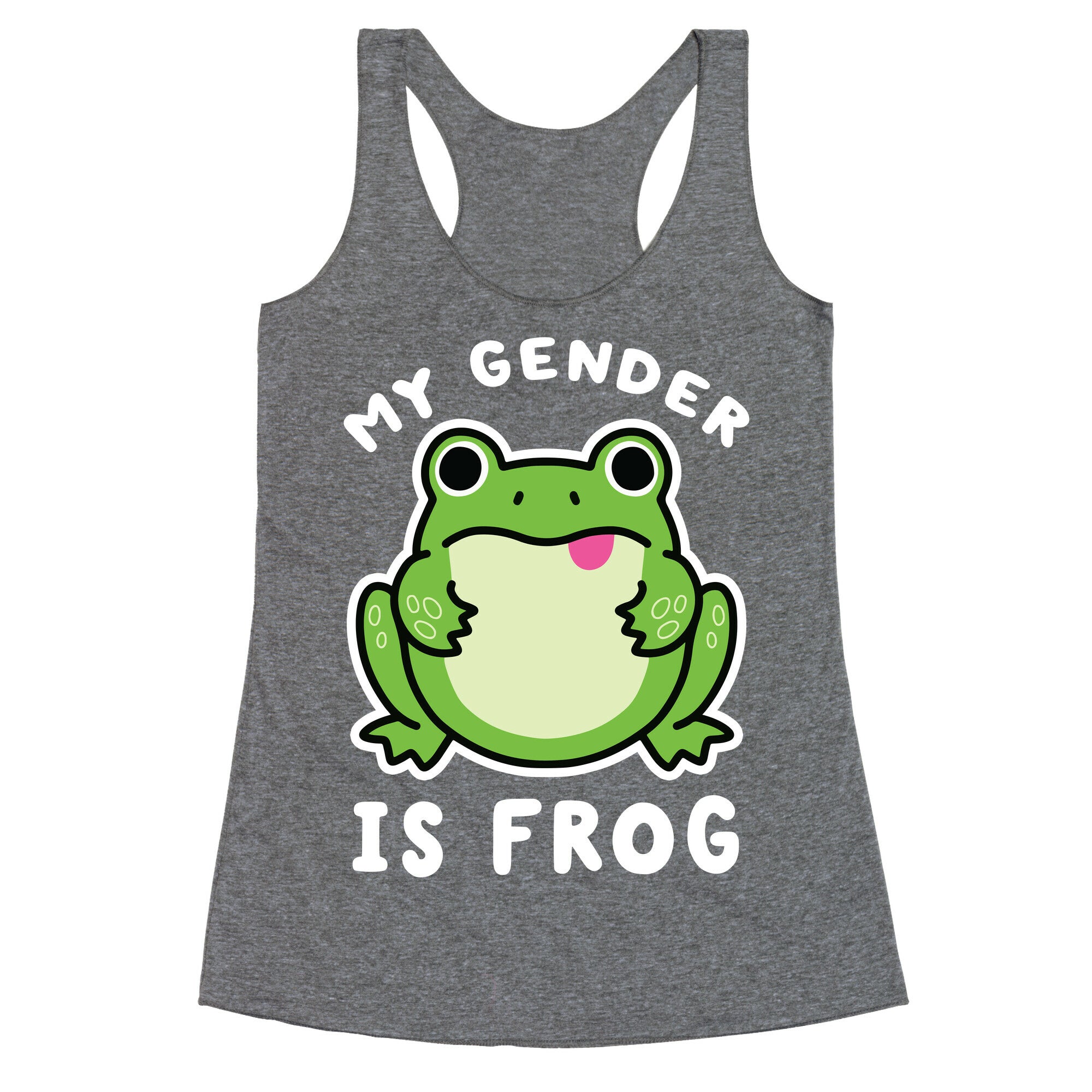 My Gender Is Frog Racerback Tank